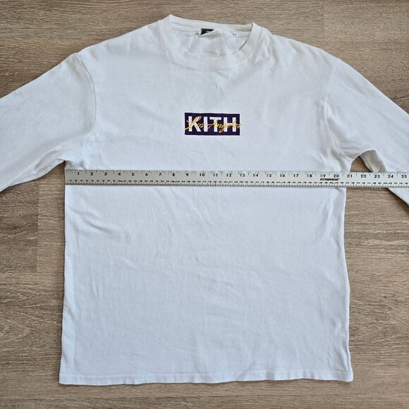 Kith Los Angeles Box Logo Long Sleeve Tee XS 100% Cotton Rare Deadstock Lakers - Picture 5 of 16